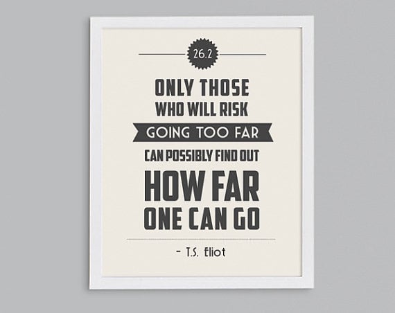 T. S. Eliot marathon poster