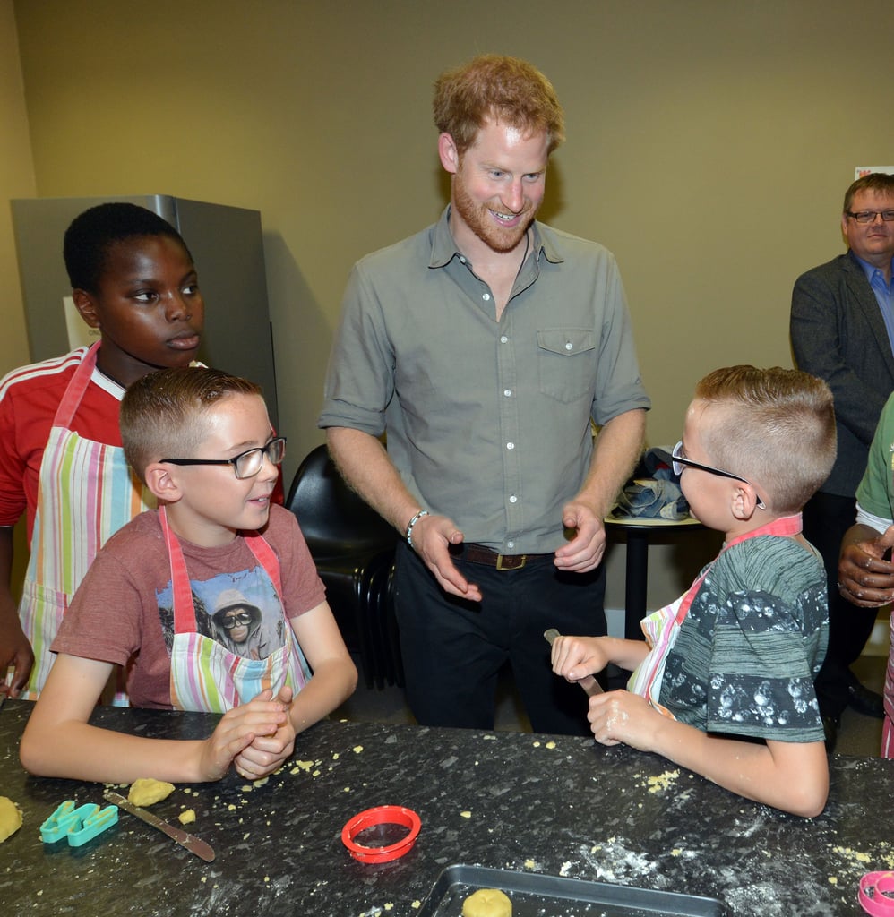 Prince Harry Visits Kids in England July 2016