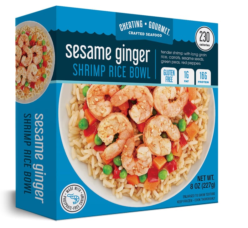 Cheating Gourmet Sesame Ginger Shrimp Rice Bowl