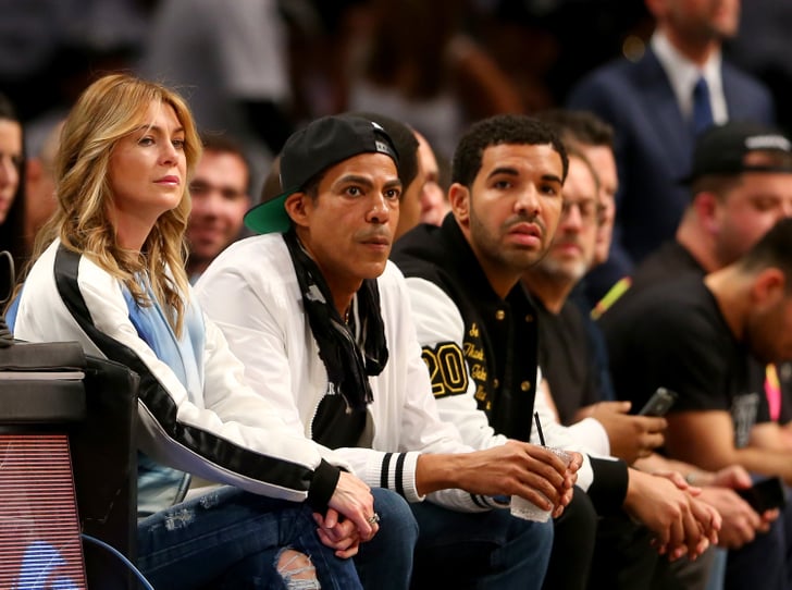 Drake and Ellen Pompeo at a Brooklyn Nets Game POPSUGAR Celebrity Photo 2