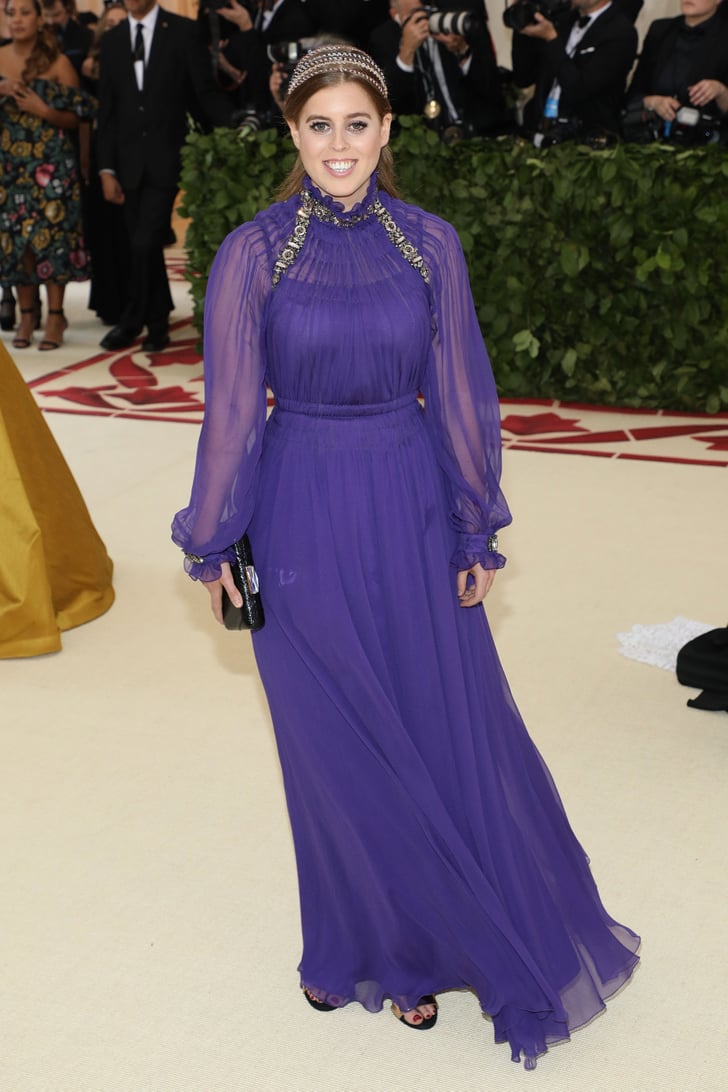 Princess Beatrice Purple Dress at the 2018 Met Gala | POPSUGAR Fashion ...