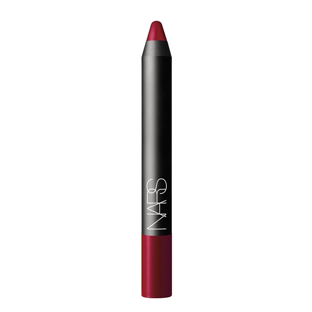 <product href="https://www.net-a-porter.com/us/en/product/710968">NARS Velvet Matte Lip Pencil in Mysterious Red</product> ($26)