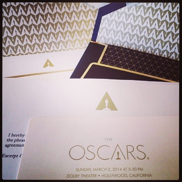 Lupita Nyong'o gave us a glimpse of her gorgeous invitation to the Oscars.
Source: Instagram user lupitanyongo