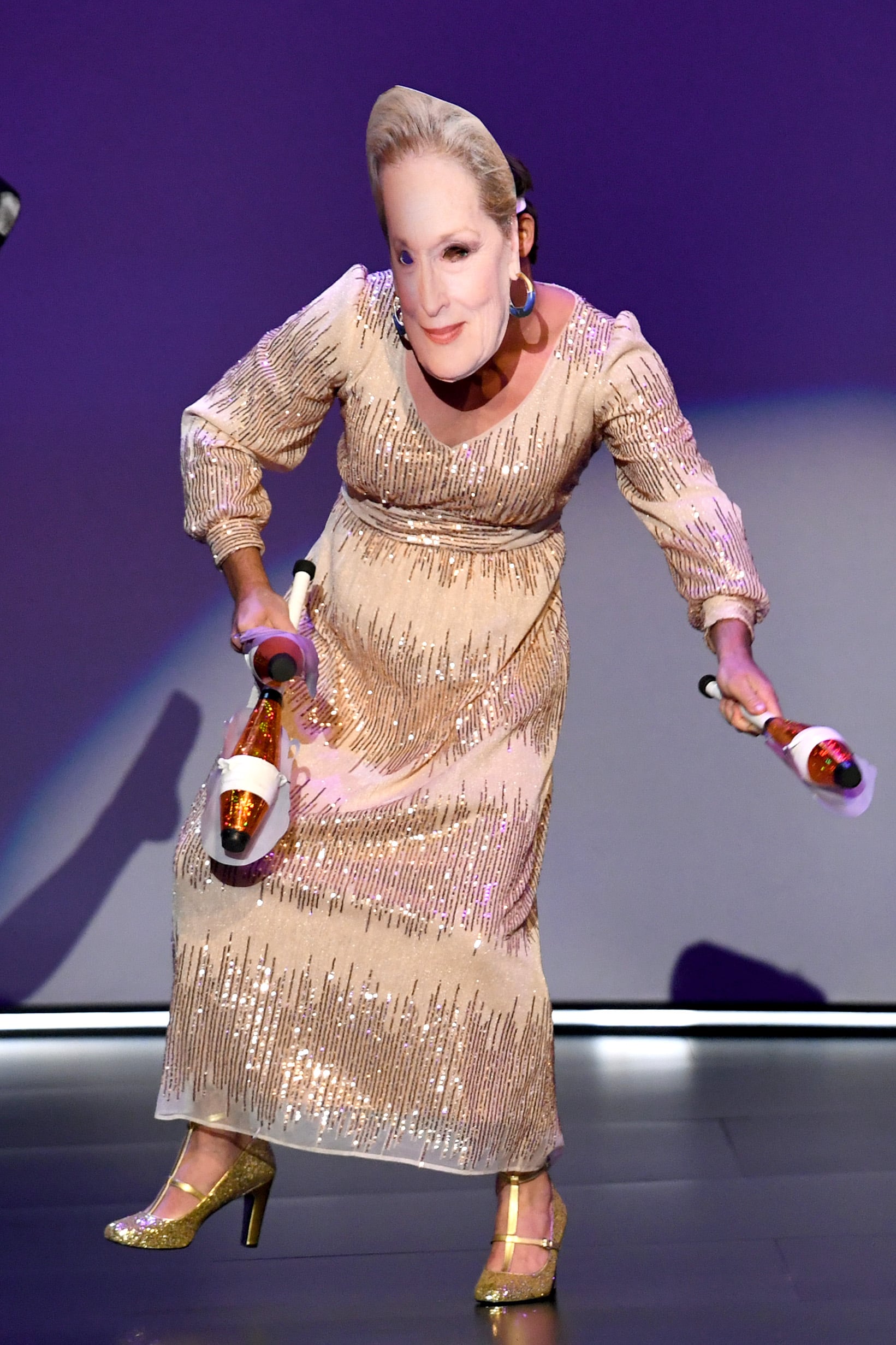 Meryl Streep Impersonator At The 19 Emmys Pictures Popsugar Celebrity