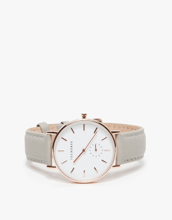 The Horse The Classic Rose Gold & Grey Wrist Watch