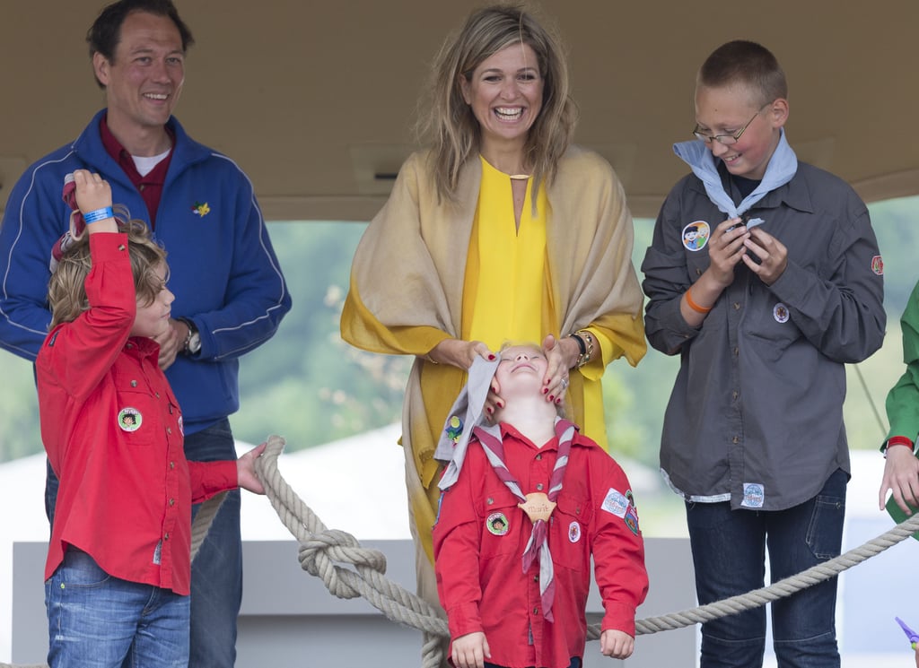 Queen Maxima of the Netherlands' Happy Faces