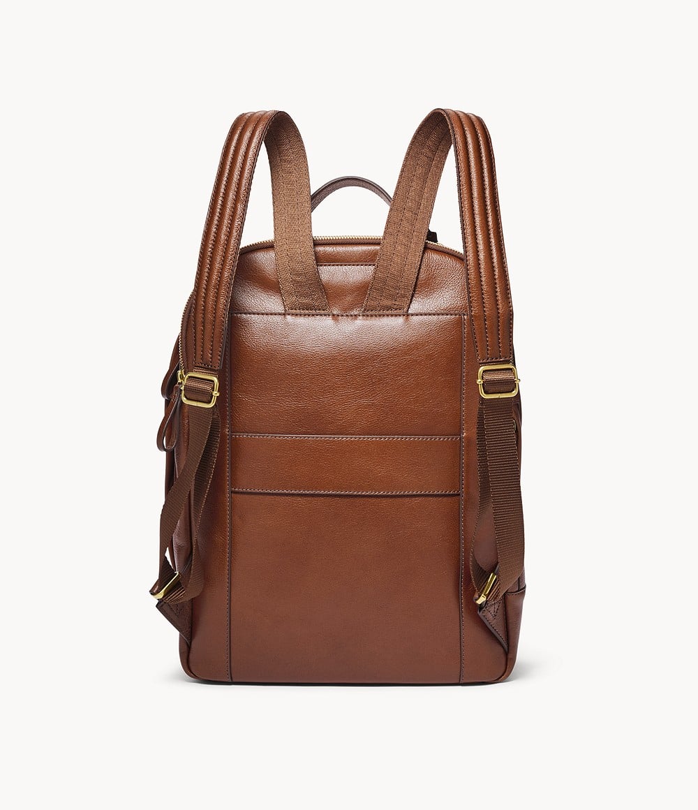 Fossil Large Brown Leather Laptop Bag Briefcase Messenger Bag | eBay