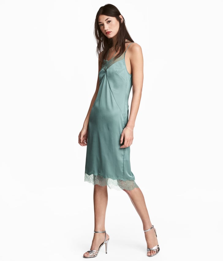 H&M Satin Slip Dress Best of H&M POPSUGAR Fashion Photo 46
