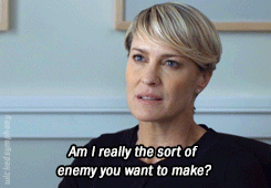 When She Reminds Someone That She Is Not to Be Trifled With