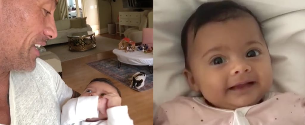 Dwayne Johnson Speaking to Daughter Tiana August 2018