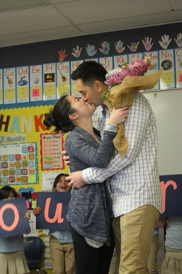 Students Help With Teacher's Surprise Proposal