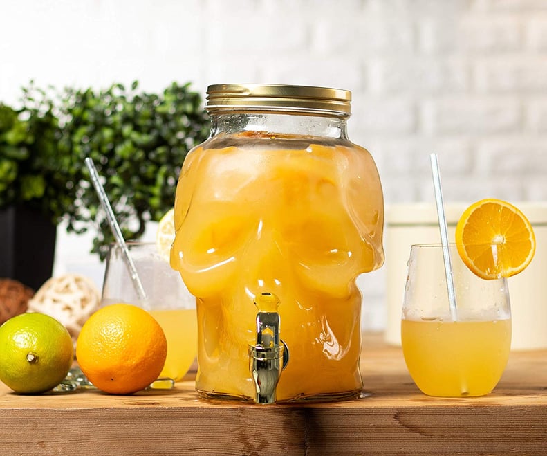 Skull Shaped Mason Jar Drink Container