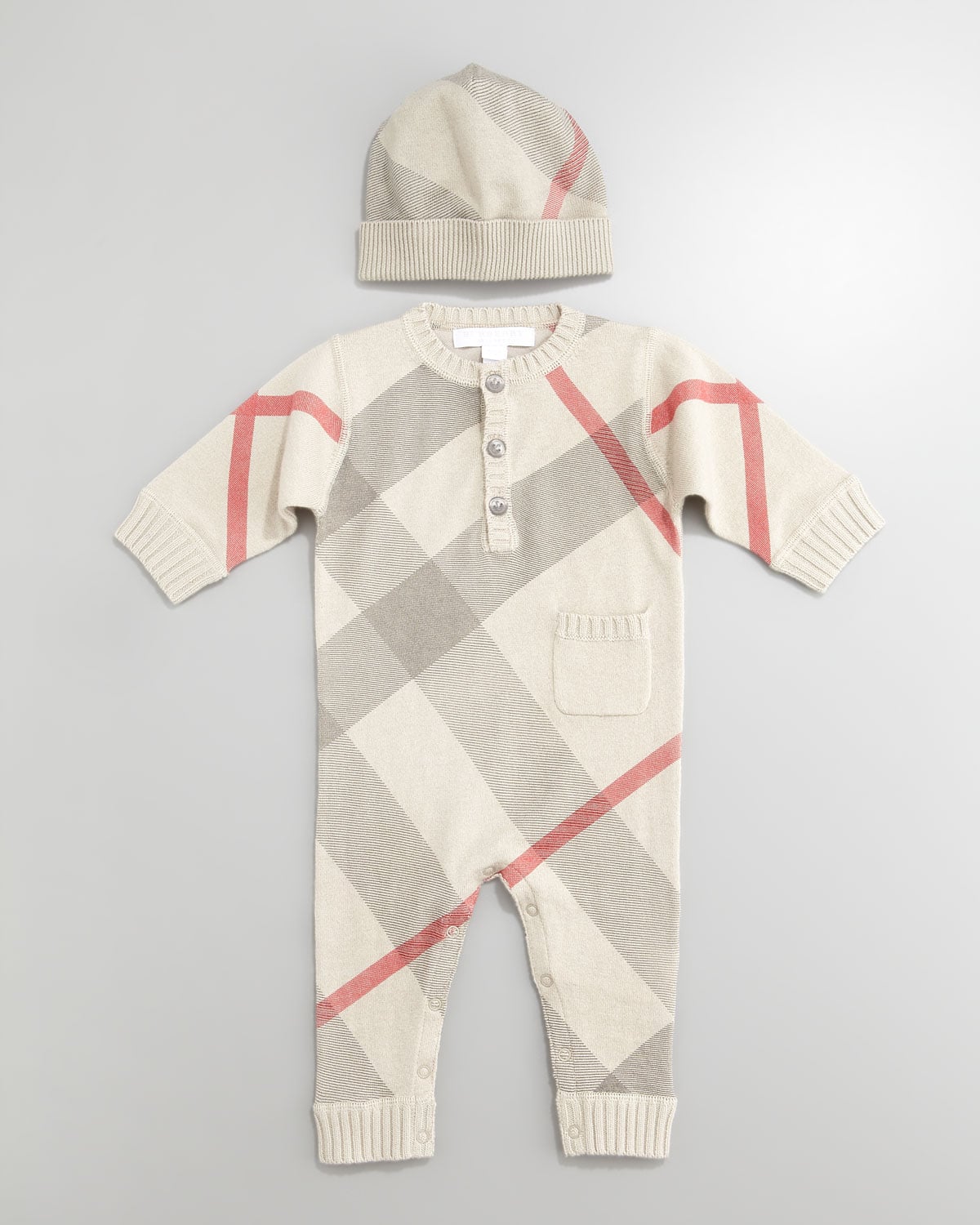 Burberry Check Jumper | 8 Snuggly Sweater Outfits Made For Baby Boys |  POPSUGAR Family Photo 9