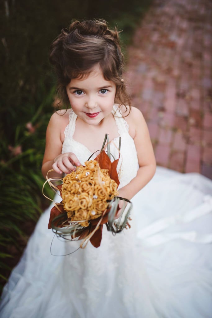 Toddler Wears Late Mom's Wedding Dress