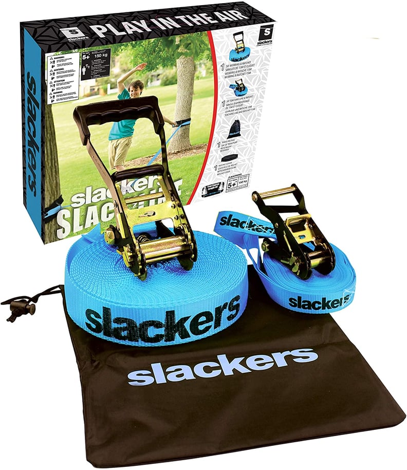 A Tightrope Walker: Slackers 50-Feet Slackline Classic Set