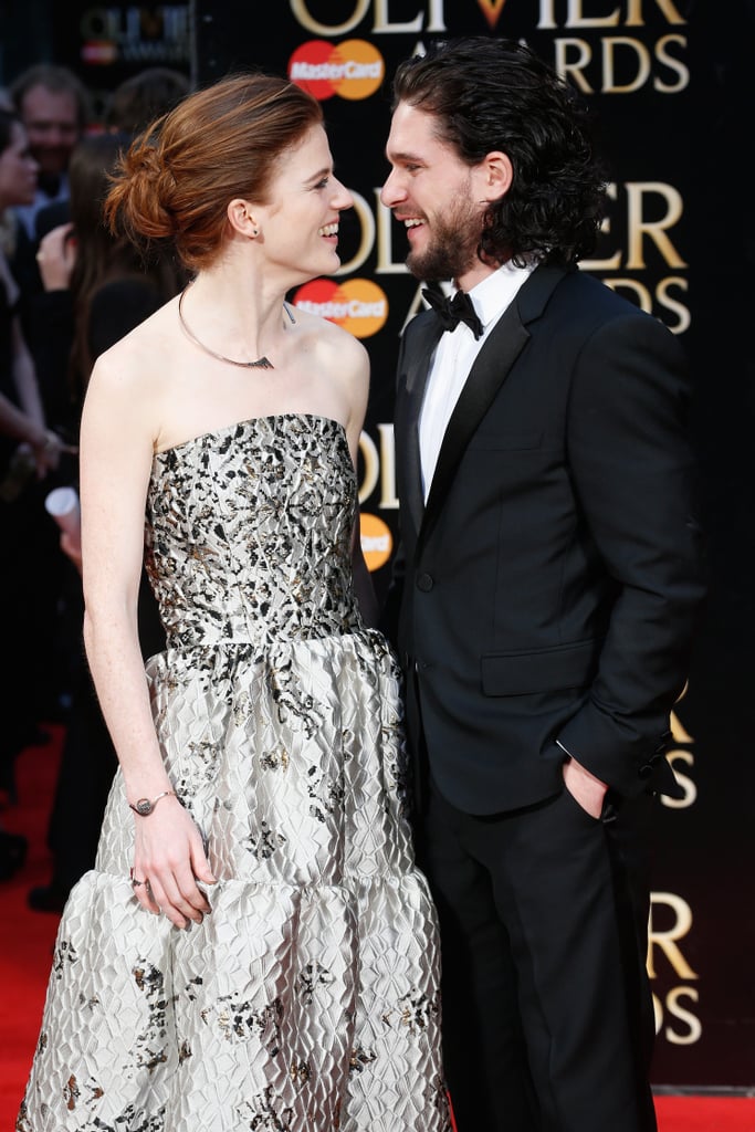 Kit Harington and Rose Leslie Olivier Awards Red Carpet 2016