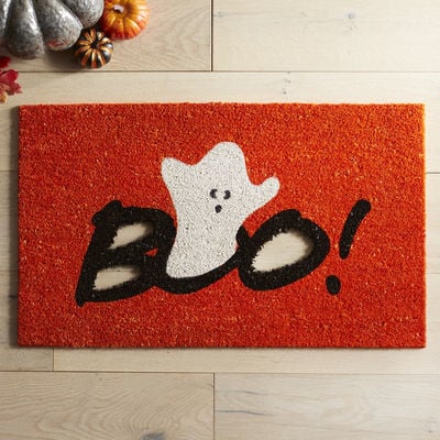 Pier 1 Imports Halloween Boo Cutout Orange Doormat ($20)