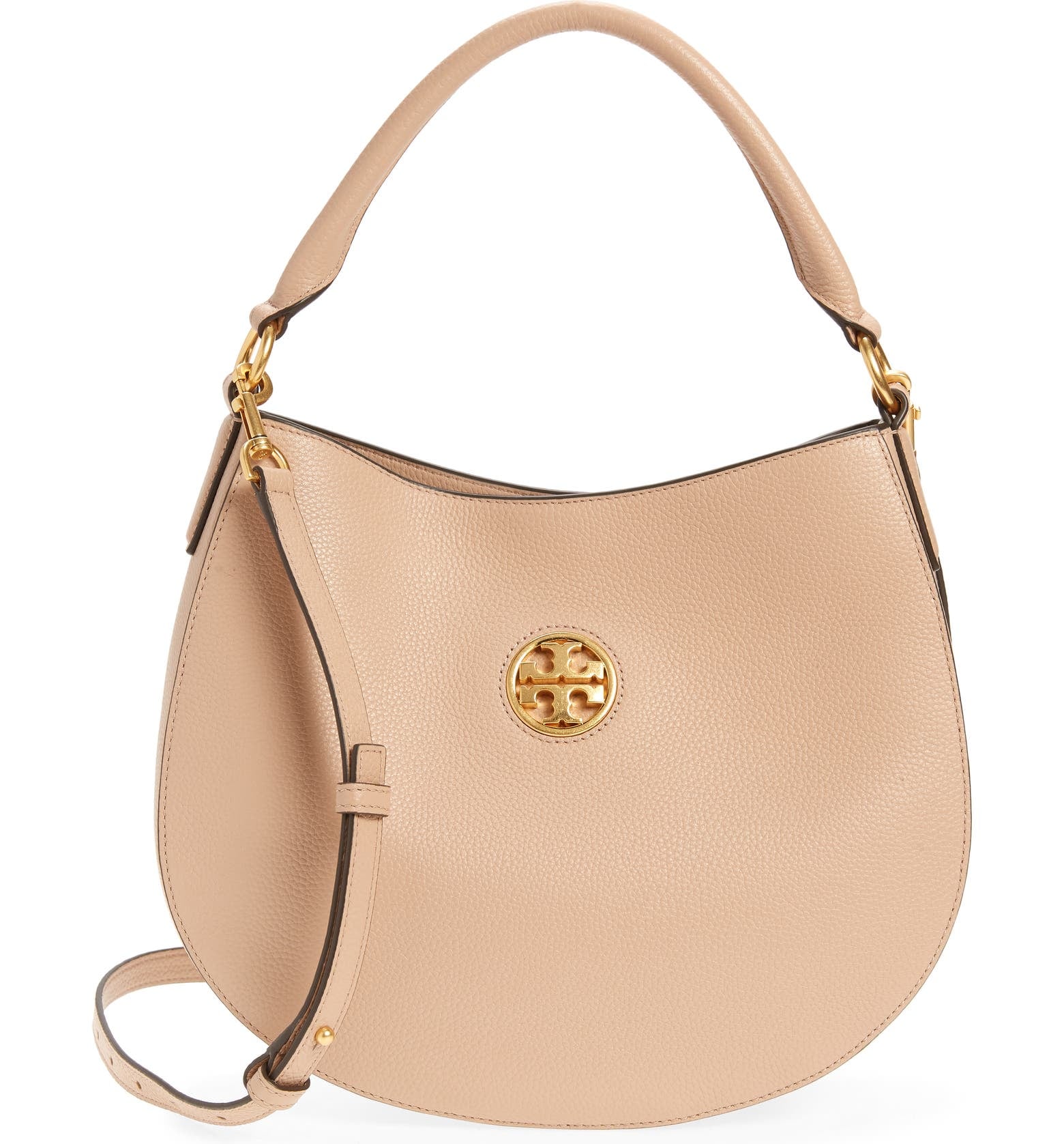 Descubrir 79+ imagen tory burch carson leather hobo bag