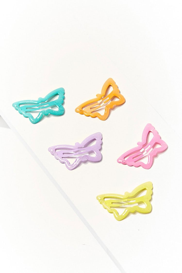 Forever 21 Butterfly Hair Snap Clip Set