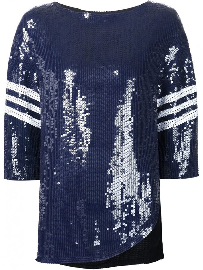 Tibi Baseball Sequin Blouse ($875)