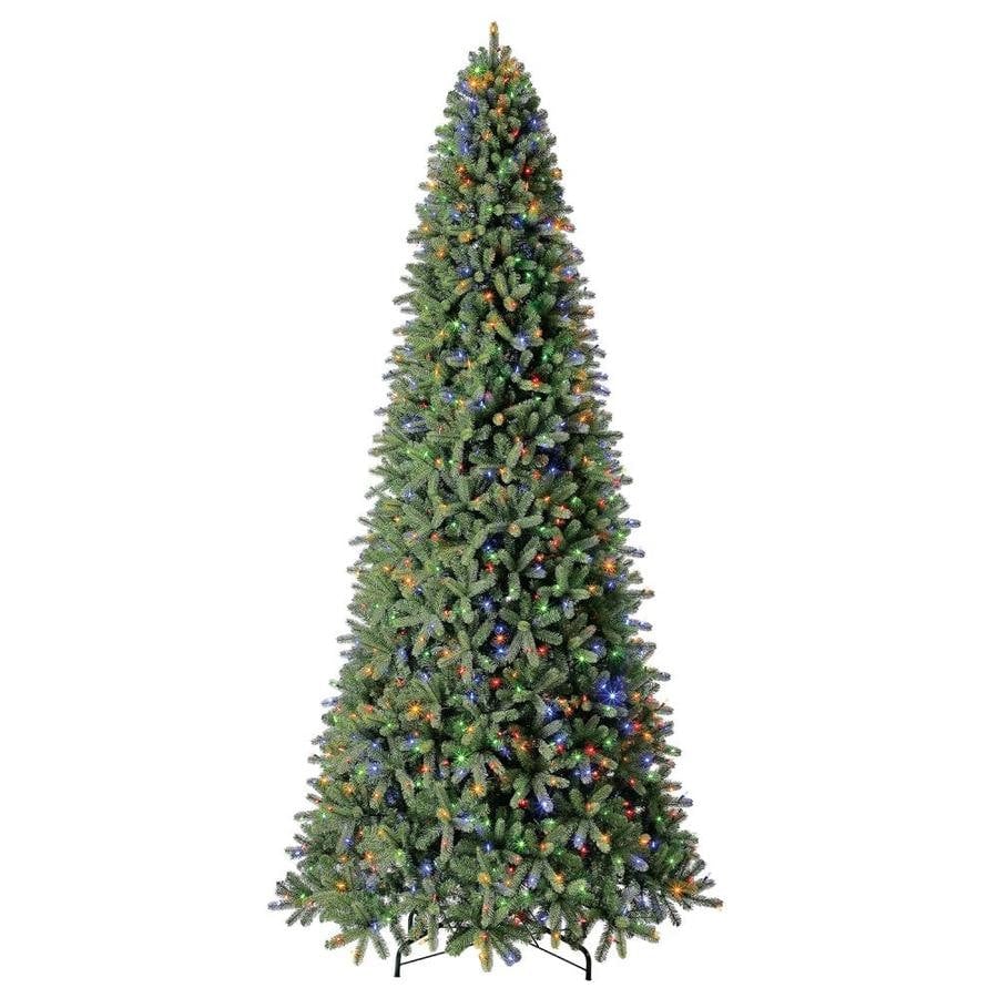 Holiday Living 12-ft Douglas Fir Pre-Lit Traditional Artificial Christmas Tree