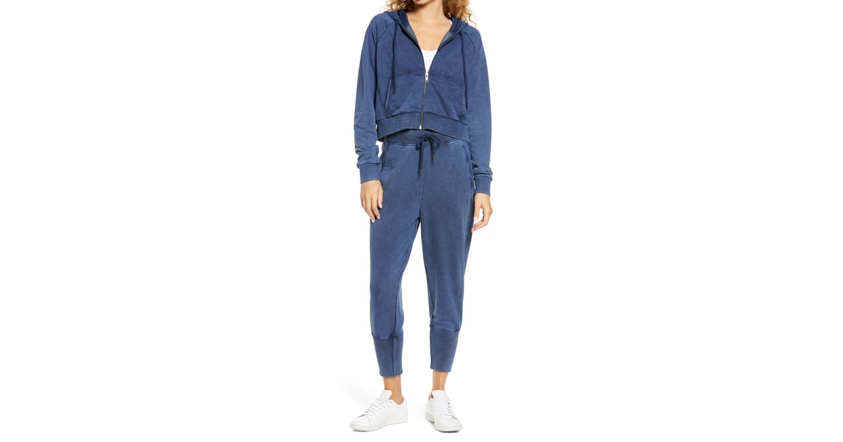 Sweaty Betty Garudasana Organic Cotton Hoodie and Crop Sweatpants The