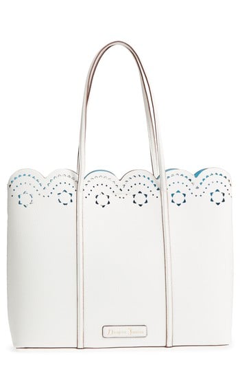 Draper James Solid Scallop Faux Leather Tote