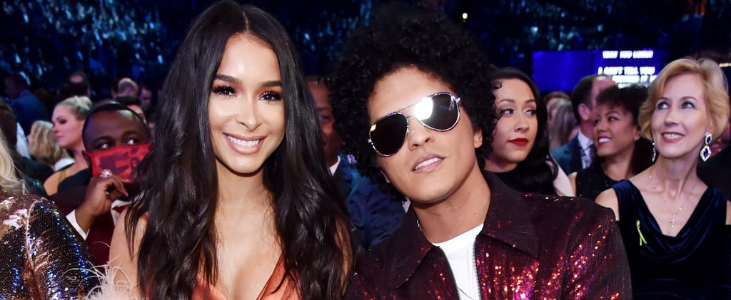 Bruno Mars and Jessica Caban at the 2018 Grammys