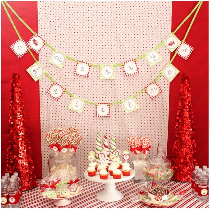 Candy Christmas Dessert Table | Christmas Party Ideas For Kids ...