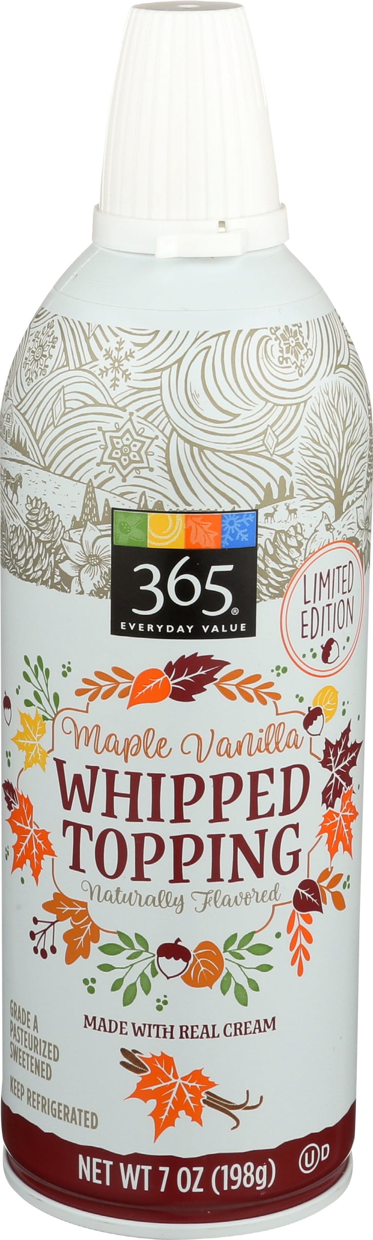 365 Everyday Value Maple Vanilla Whipped Topping Whole Foods New