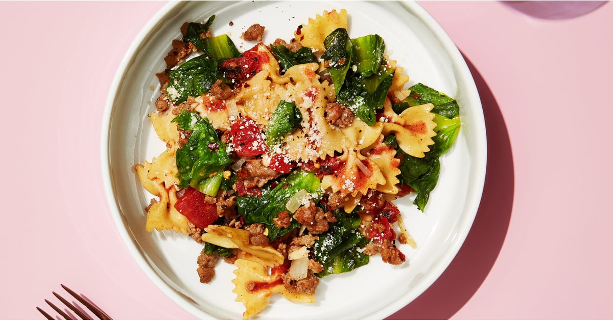Healthy BowTie Pasta With Sausage and Escarole POPSUGAR Food