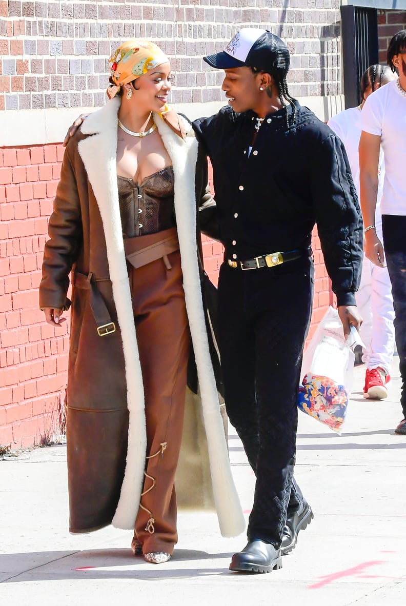 A$AP Rocky & Rihanna Wears Louis Vuitton by Virgil Abloh On Set Of A Music  Video In NYC