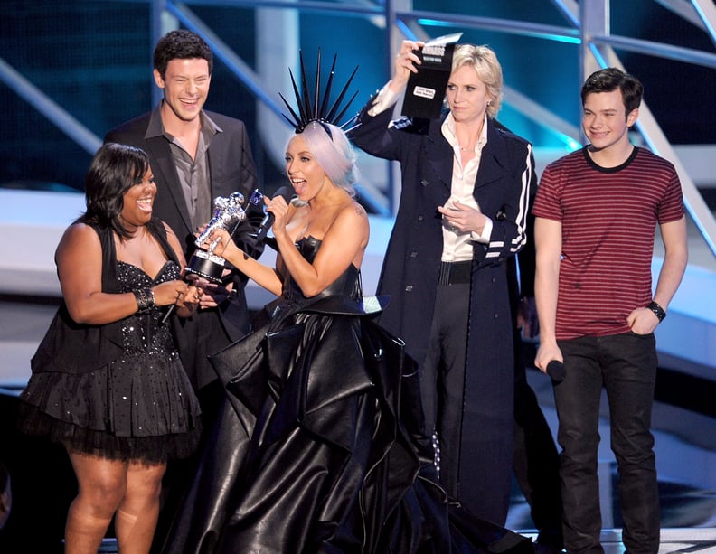2010: Lady Gaga Was Presented With the Best Pop Video Award by the Glee Cast