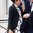 Meghan Makes a Statement in Her £185 Monochrome Print Dress
