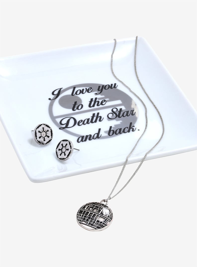 Star Wars Death Star Trinket Tray and Jewelry Set