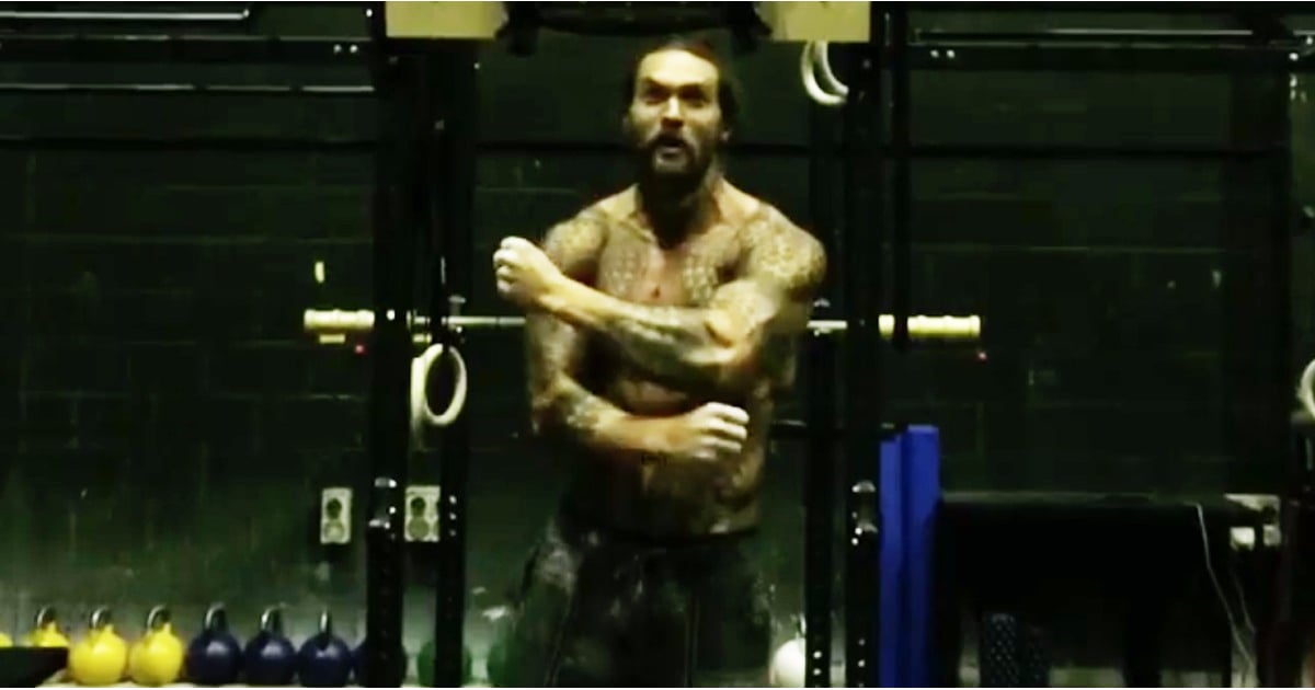 Jason Momoa Climbing Wall Video  POPSUGAR Fitness