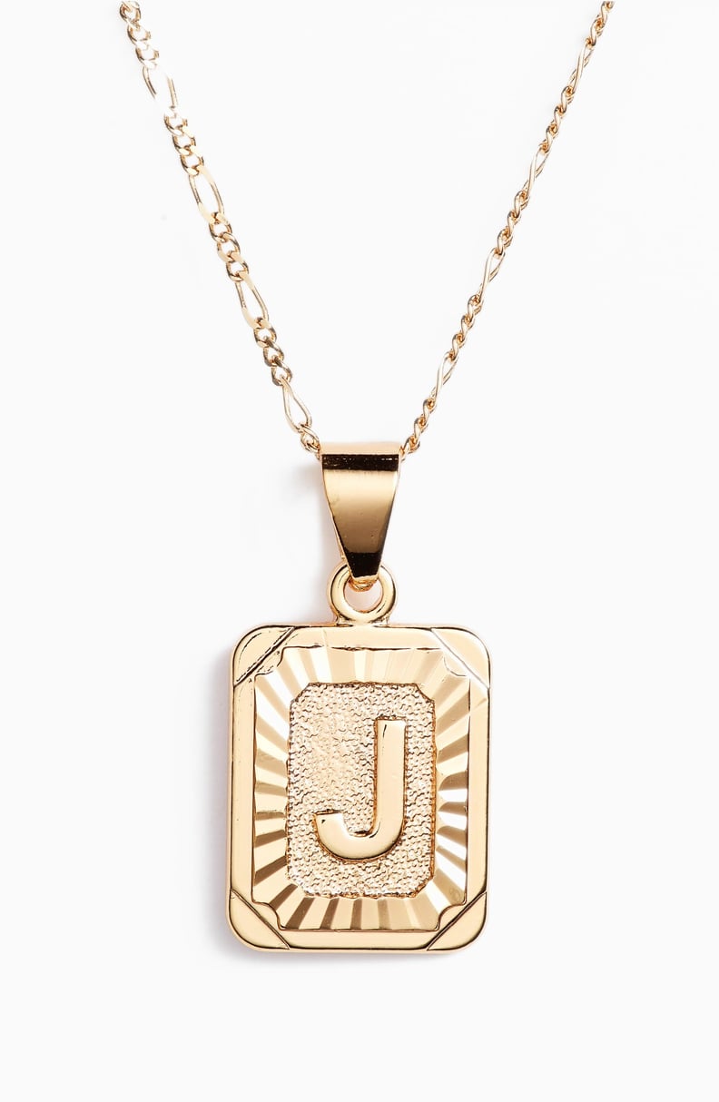 For a Personal Piece: Bracha Initial Pendant Necklace