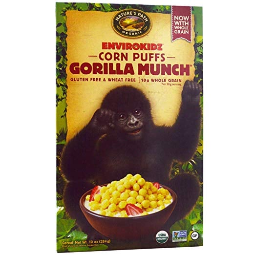 Nature's Path Organic Corn Puffs Gorilla Munch Cereal