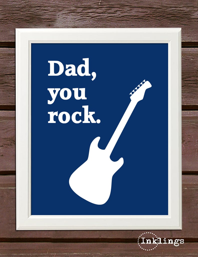 Dad Rocks Printable Poster