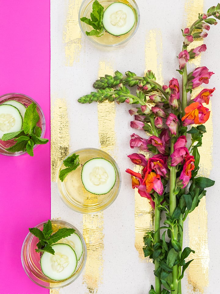 Gold Foil Table Runner