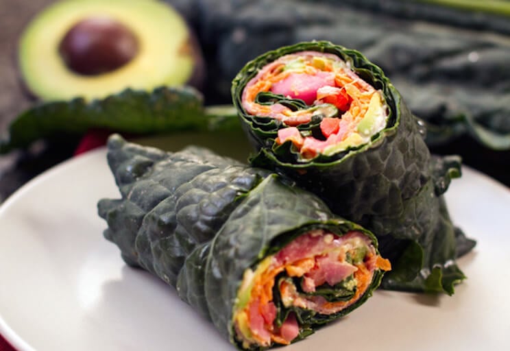 Rainbow Kale Rolls