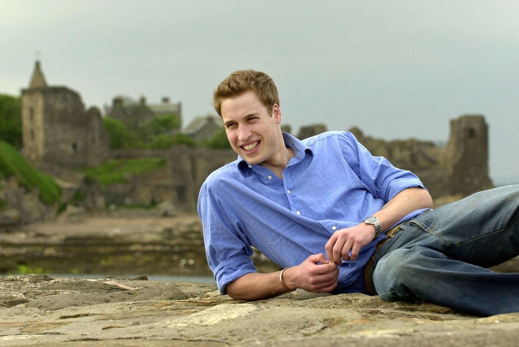 Just your average prince, posing on the sand in front of some ruins.