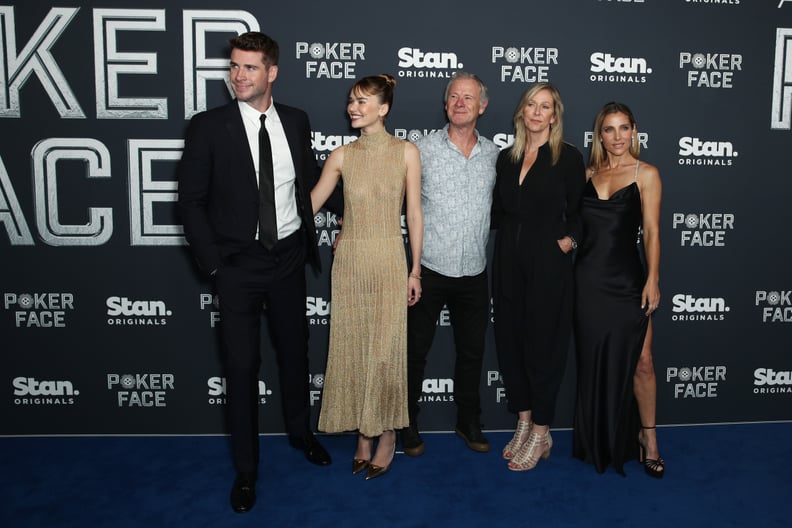 Liam, Craig, and Leonie Hemsworth, Gabriella Brooks, and Elsa Pataky at the "Poker Face" Premiere