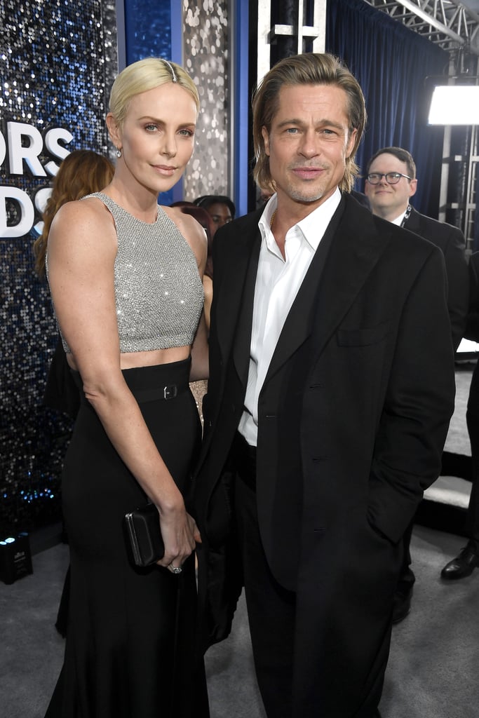 Charlize Theron and Brad Pitt at the 2020 SAG Awards