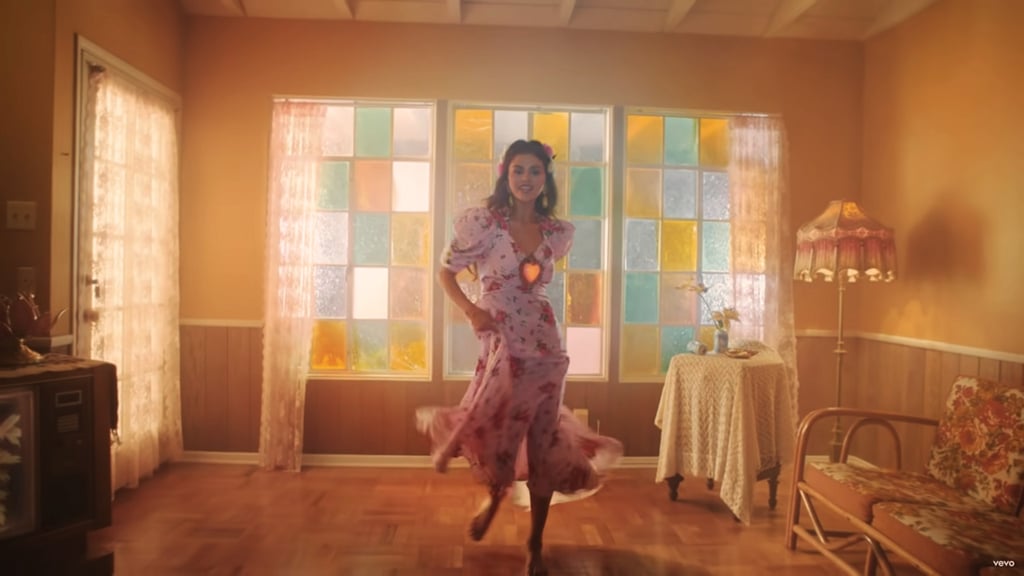 Selena Gomez's Pink Rodarte Dress in De Una Vez Music Video