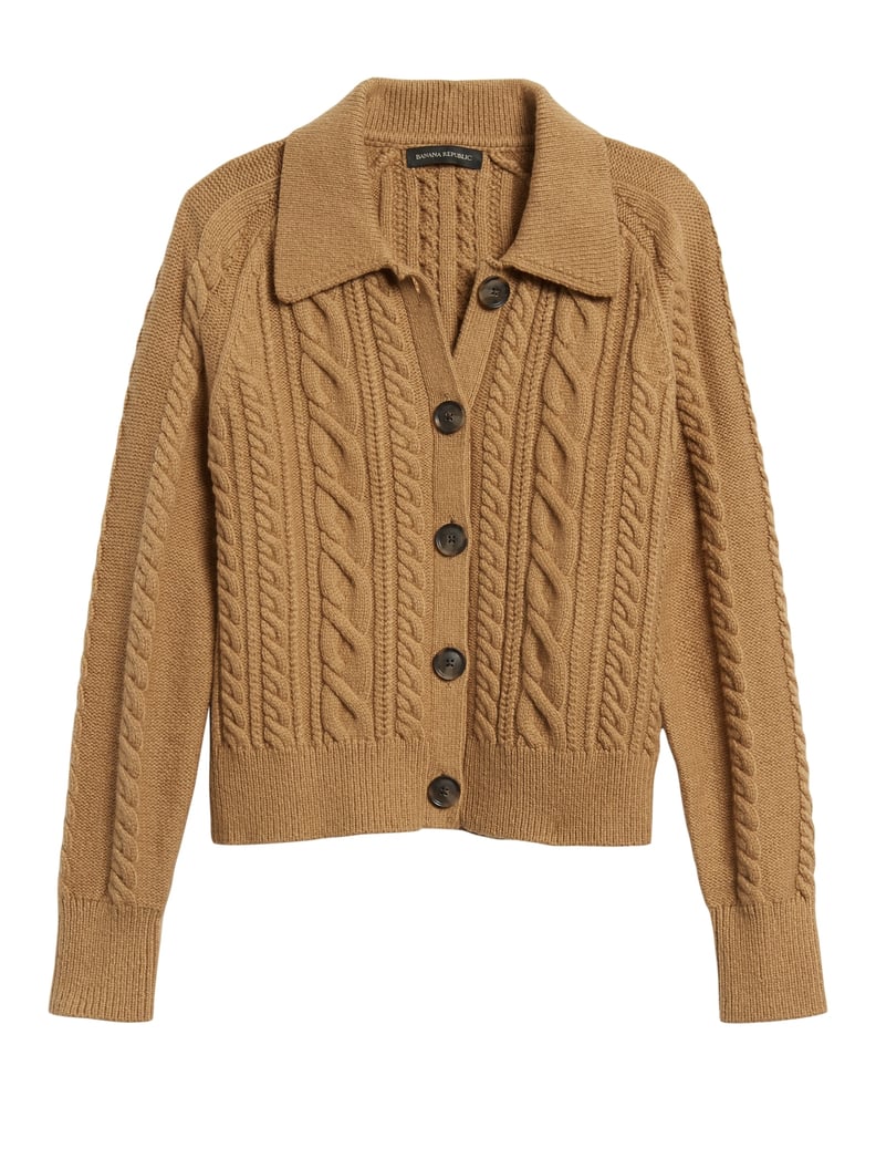Banana Republic Heritage Cable-Knit Cardigan Sweater