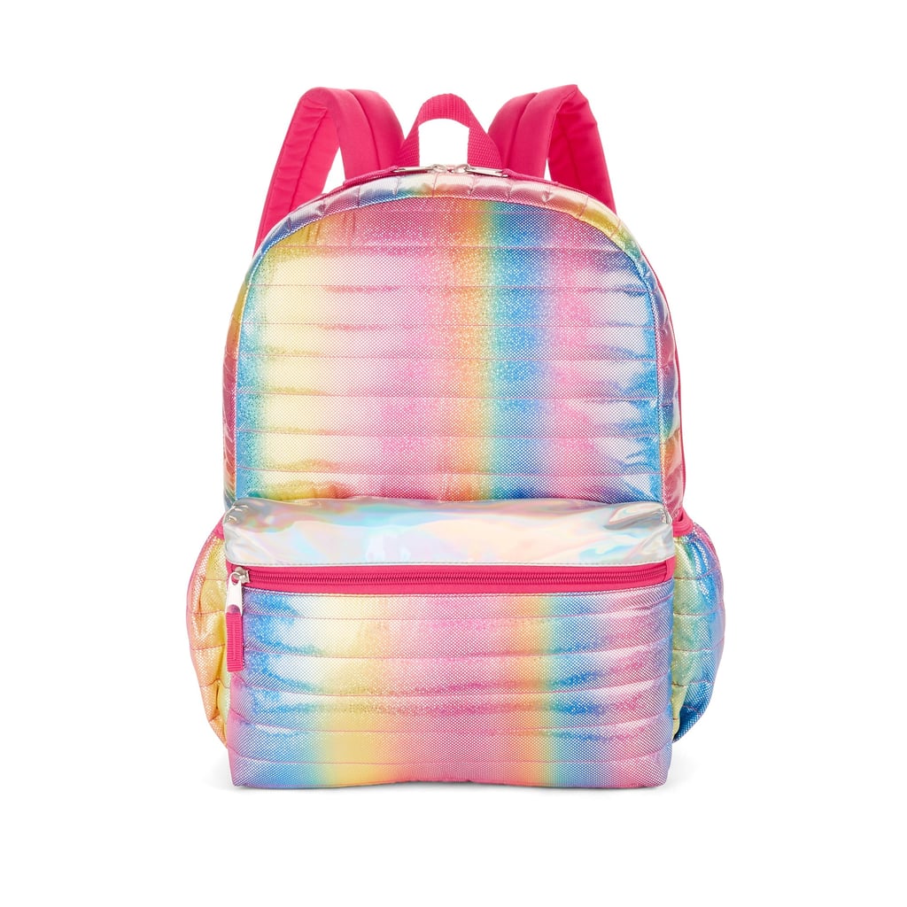 Wonder Nation Rainbow Shimmer Quilted 16" Backpack
