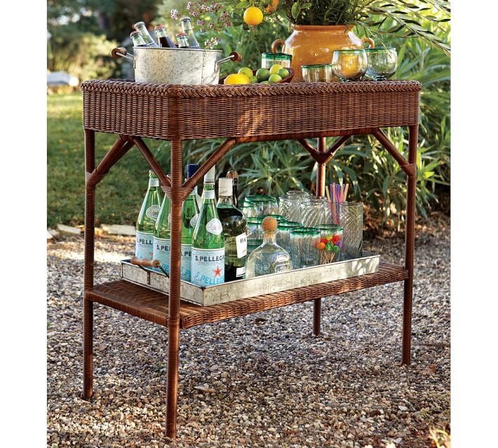 A Wicker Bar Cart ($299, originally $374) is the perfect piece for setting up an outdoor happy hour or displaying potted plants. We love that this one can transition indoors for the winter months.