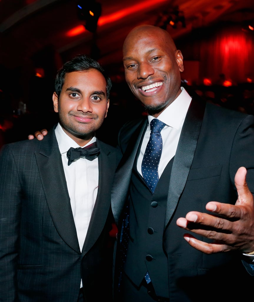 Pictured: Tyrese Gibson and Aziz Ansari