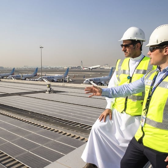 تركيب أكبر نظام طاقة شمسية في مطار دبي الدولي 2019